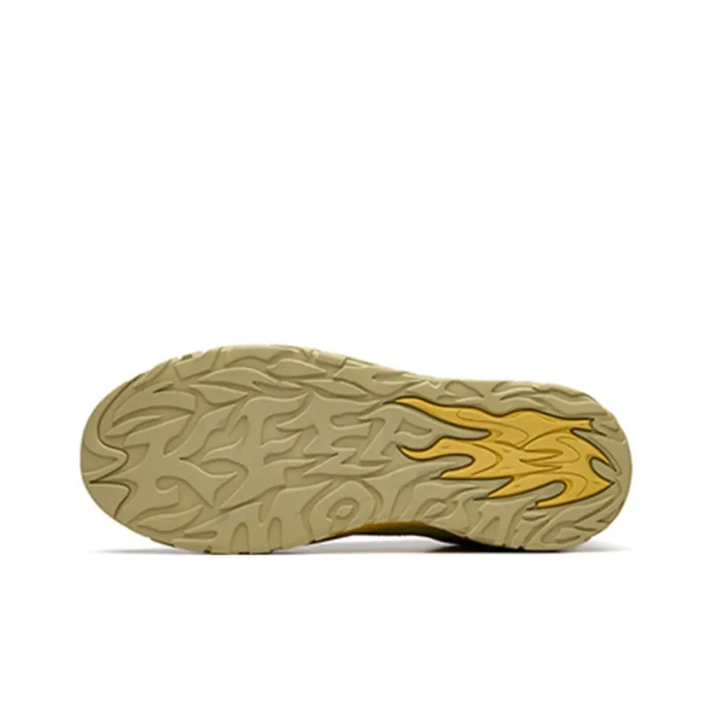 Anta Hot Height Increasing Low-Top Skateboard Shoes Men's Beige Yellow Granules-5