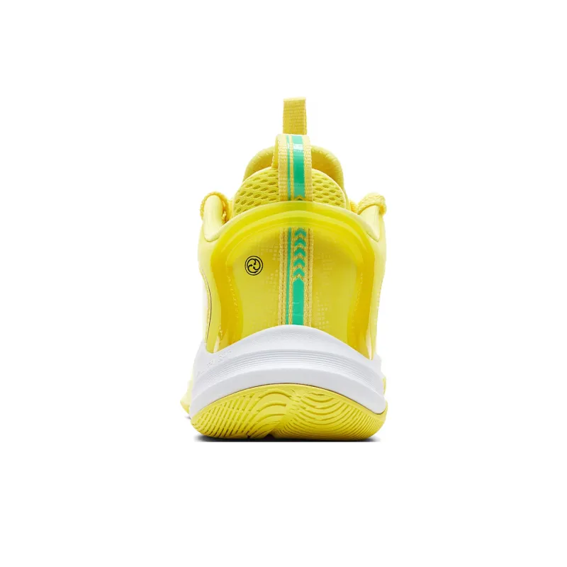 PEAK Lightning 1.0V2 Low Top Basketball Shoes Men's Energy Banana Color Scheme-4