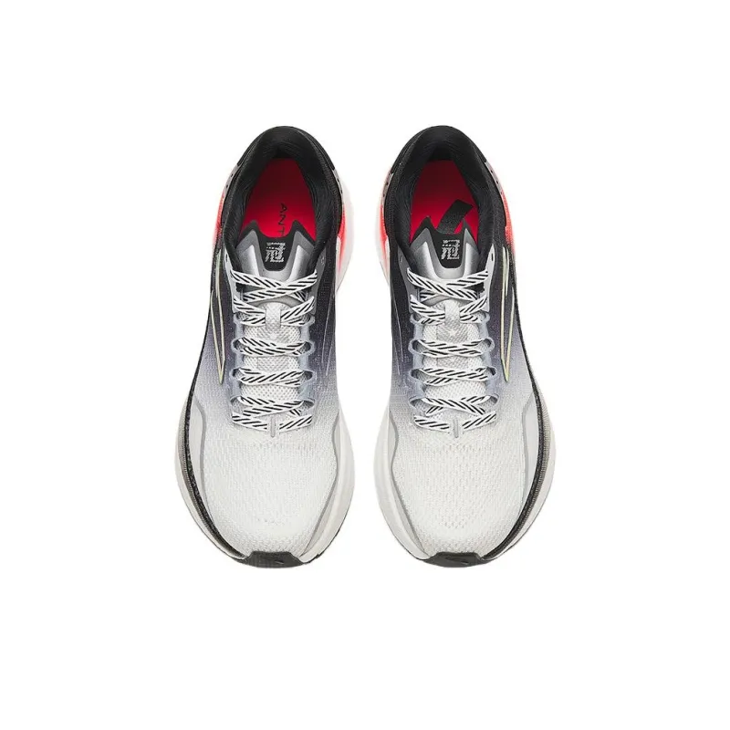 Anta Champion 2nd Gen Pro Cushioning Anti Slip And Wear Resistant Low Top Running Shoes Men's Black White Gray-2