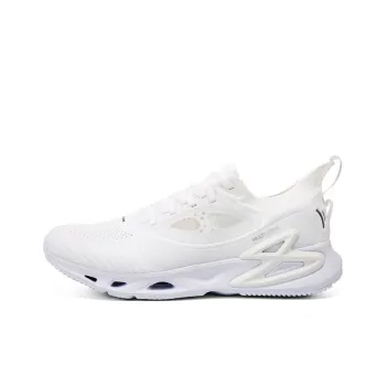 PEAK Pioneer 8 Cushioning, Slip Resistant, And Abrasion Resistant Low Top Running Shoes Men's White