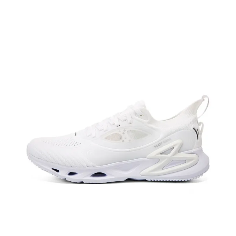 PEAK Pioneer 8 Cushioning, Slip Resistant, And Abrasion Resistant Low Top Running Shoes Men's White-0