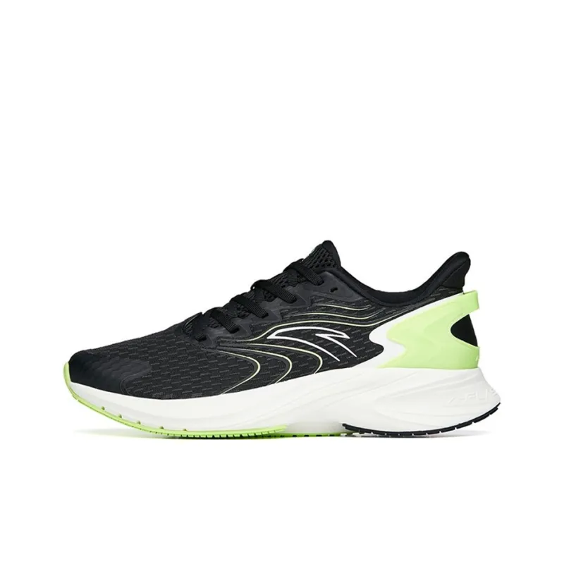 Anta Wear-resistant And Lightweight Low-Top Running Shoes Men's Black Gray Green-0