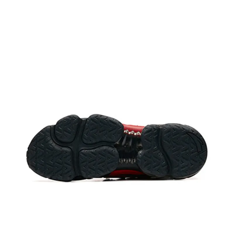 Anta SEEED Shock Absorbers With Slip Resistant Features Low Top Running Shoes Men's Black Red-5