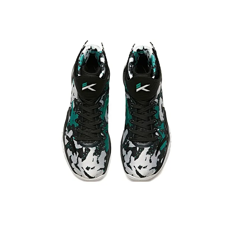 Anta KT3 Cushioning Coverage Anti Slip And Wear Resistant High Top Basketball Shoes Men's Brushwork And Ink Painting-2