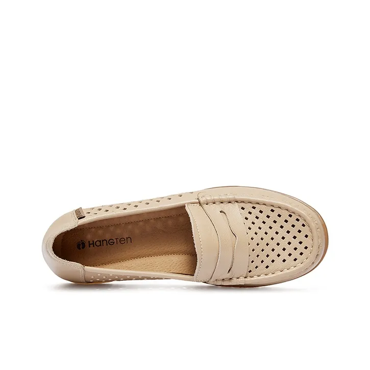 HANG TEN Loafers Women's Black/Apricot-9