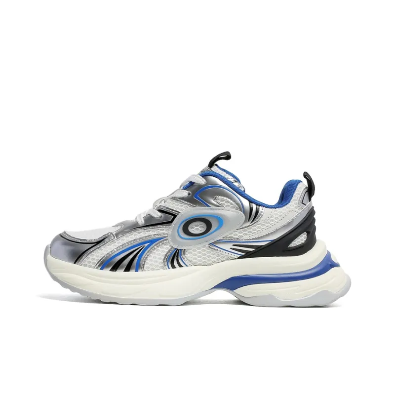 ZOIBBOE Anti Slip Wear Resistant Breathable Height Increasing Low Top Chunky Sneakers Unisex-10