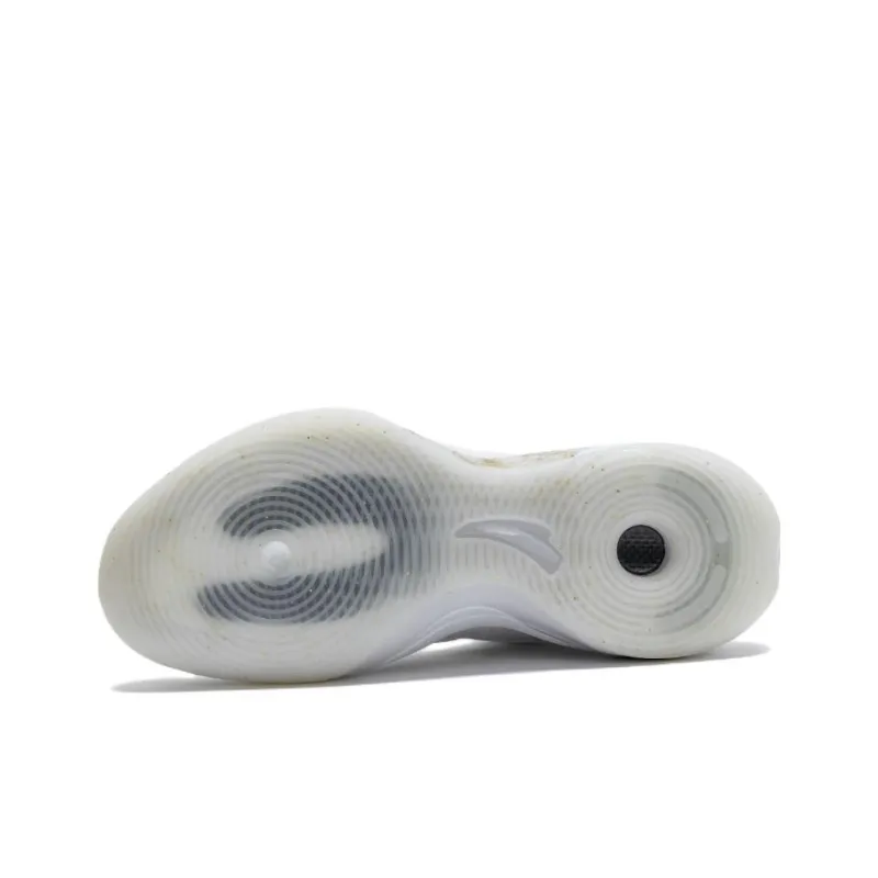 Anta KT8 KT 8 Cushioned Slip-Resistant Abrasion-Resistant High-Top Basketball Shoes White Gold-5