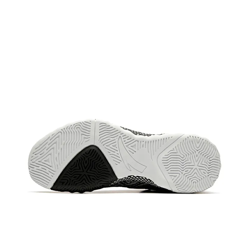 Anta Crazy 3 Cushioning Warm High-Top Basketball Shoes Men's Black White-5