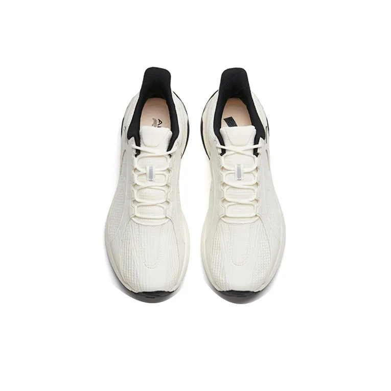 Anta C37 Series Overwhelming Slip Resistant And Breathable Low Top Running Shoes Women's White Black-3