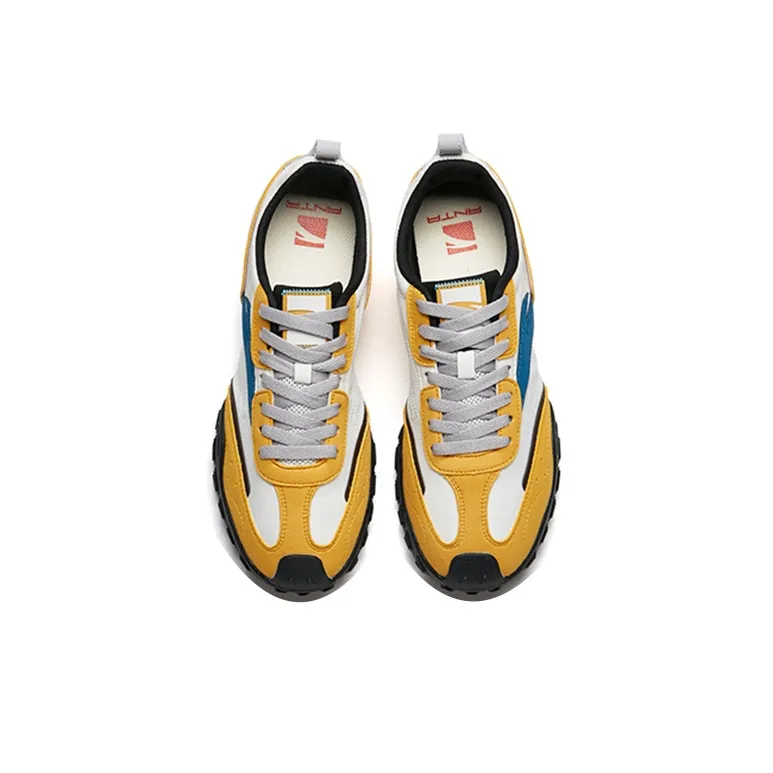 Anta HERITAGE Low-Top Sports Casual Shoes Men's White Yellow-3