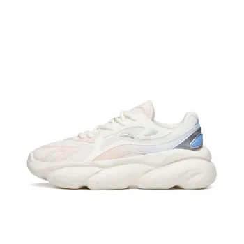 Anta Cat Paw Cushioning, Breathable, Supportive Low Top Chunky Sneakers Women's White Pink Meow Shoes