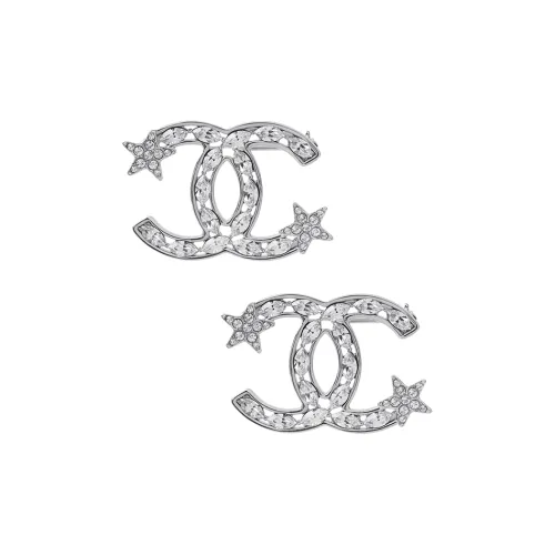 CHANEL Brooches Women's Silver