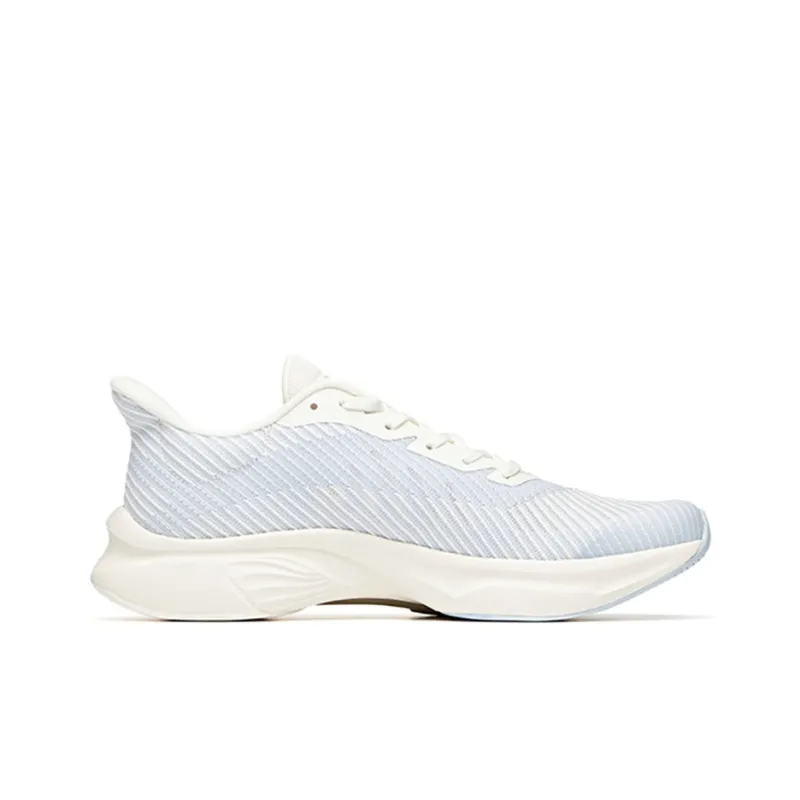 Anta Edge Cushioning Wear-Resistant Low-Top Running Shoes Men's White Blue-1