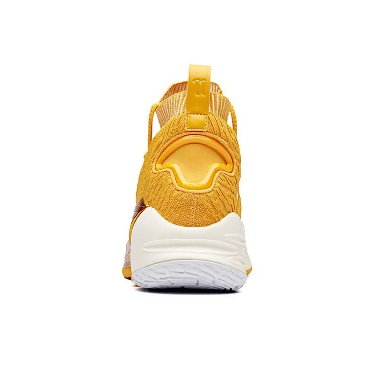 ANTA KT4 Basketball Shoes Men High Top Ginger Yellow/White-3