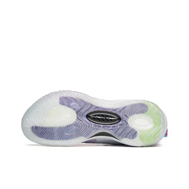Anta Frenzy 3 Pro Pro Mid-Top Performance Basketball Shoes Men's White Blue Purple-5