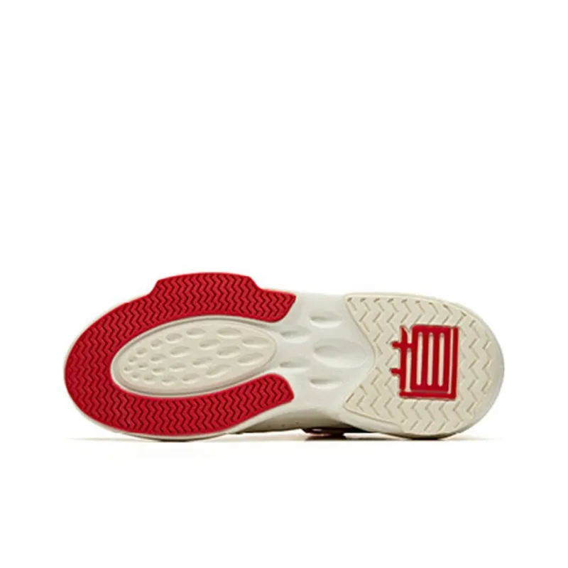 Coca Cola Anta Bastard Durable Breathable Low Top Sports Casual Shoes White Red-4