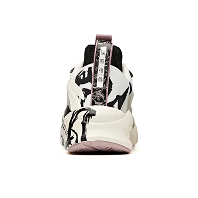 Anta Bastard Grandeur Life Collection Low Top Chunky Sneakers Women's Black White-3