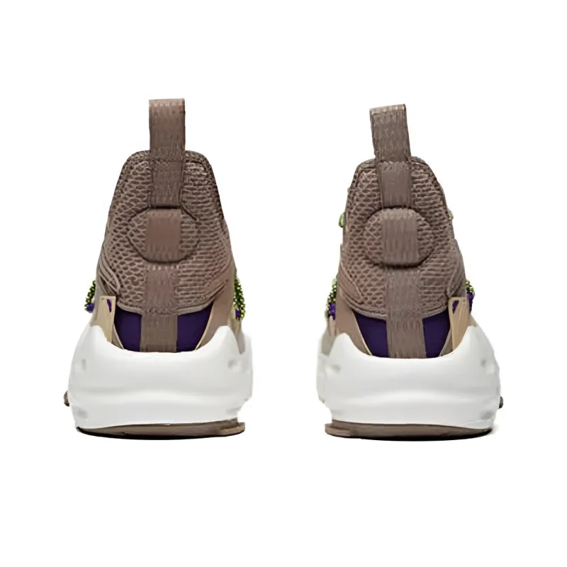 Anta Bastard Coverage  Thermal Slip Resistant Mid Top Skateboard Shoes Gray-3