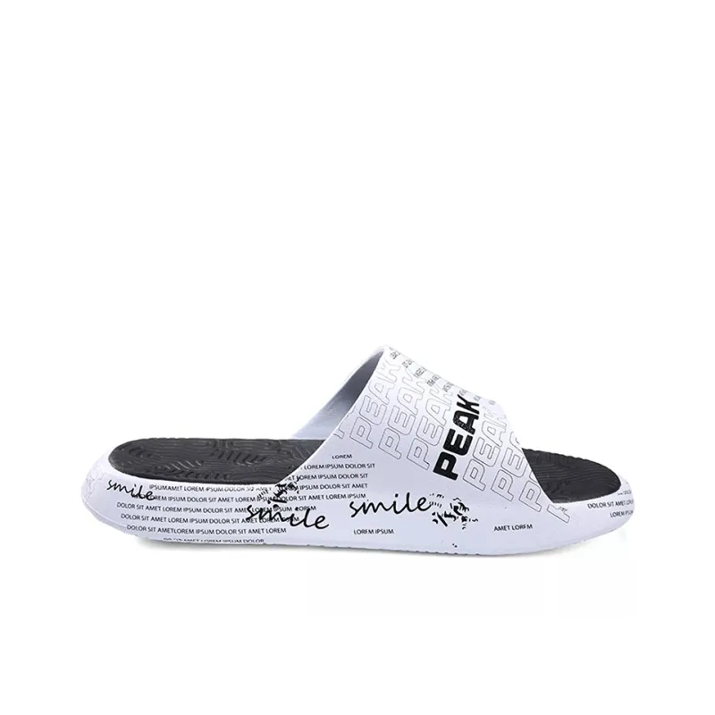PEAK Statistic Sandals Slide Slippers Men White/Black-1