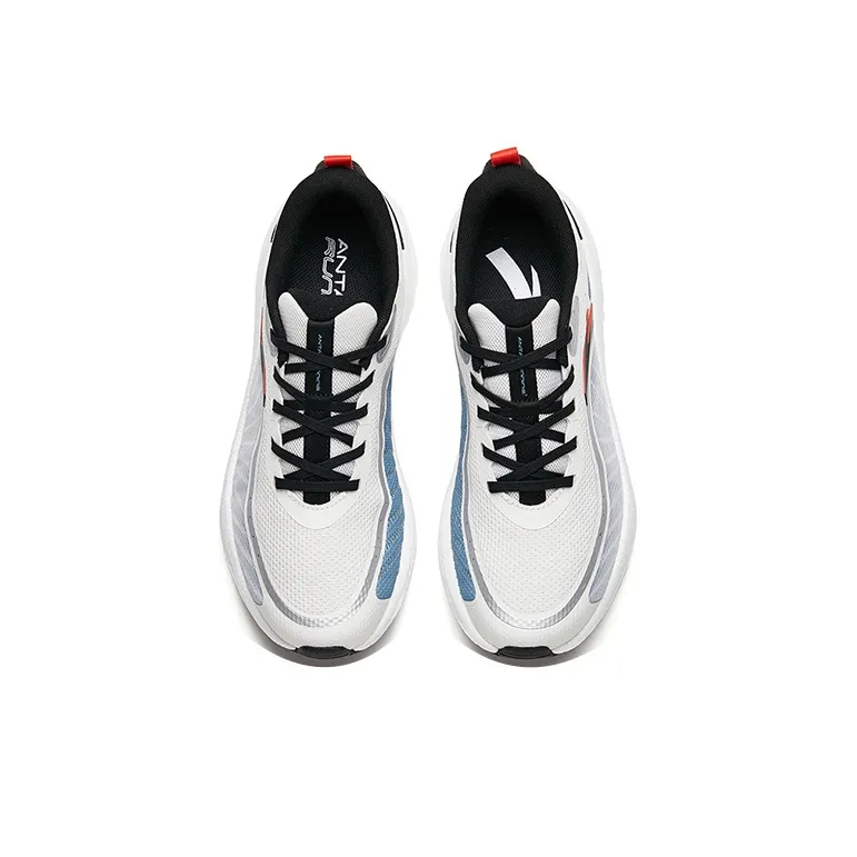 Anta Martian Foam Low Top Running Shoes Men's White Blue Black-2