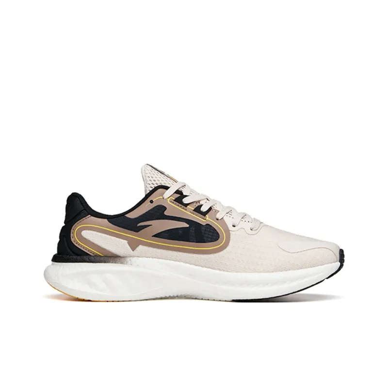 Anta Martian Foam Breathable Wear-Resistant Slip-Resistant Low-Top Running Shoes Men's Linen Gray-1