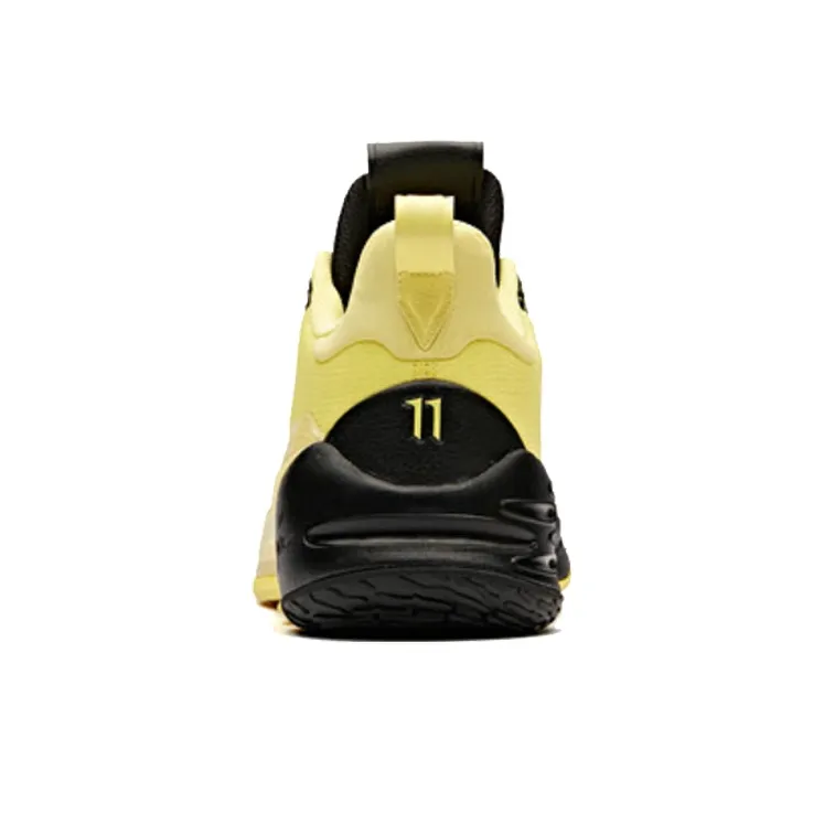 Anta KT4 Shock Absorbers Slip Resistant Breathable Low Top Basketball Shoes Men's Yellow Black-4