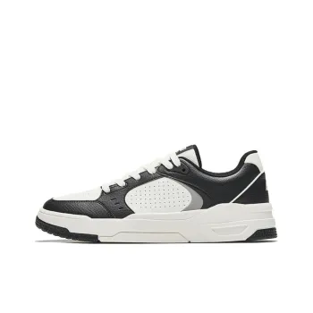 Anta 982GZ Durable Breathable Low Top Skateboard Shoes Men's Black White