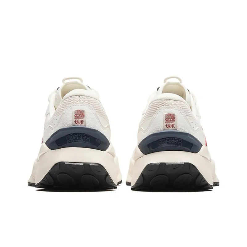 Anta HERITAGE Cushioning Breathable Low Top Casual Shoes Men's Ivory White-3
