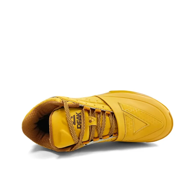 PEAK State Extremely Large Triangle 1.0 Mid Top Performance Basketball Shoes Men's Wheat Yellow-2