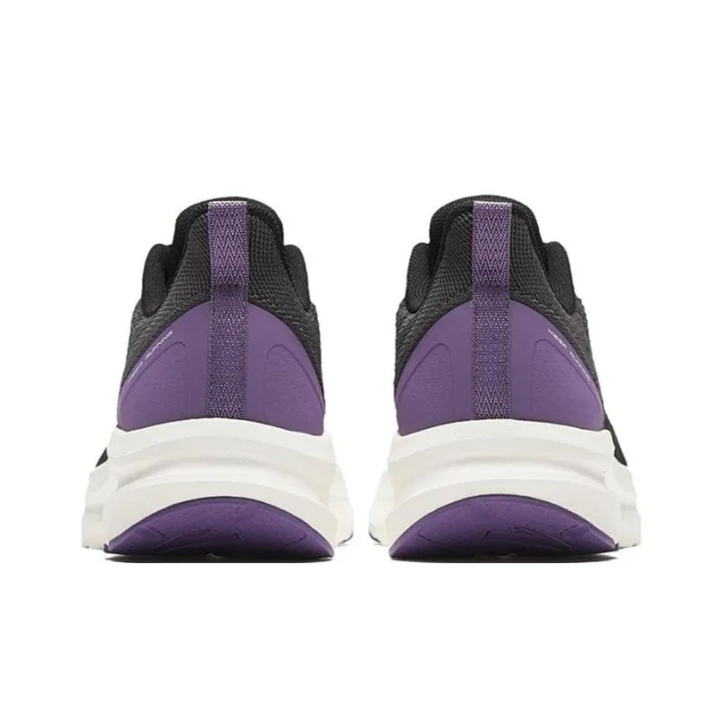 Anta Cloud Journey Wear Resistant Low Top Running Shoes Women's Black Purple-3
