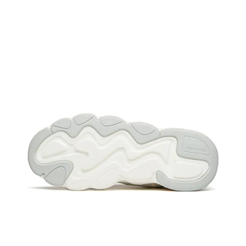 Anta Back Wave 1.0 Anti Slip And Wear Resistant Height Increasing Low Top Chunky Sneakers Women's-5