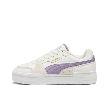 PUMA Ca Pro Slip-Resistant Height Increasing Low-Top Skateboard Shoes Unisex White Purple