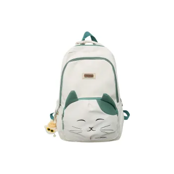 Cwatcun Nylon Backpack Unisex Blue/Pink/White/Black