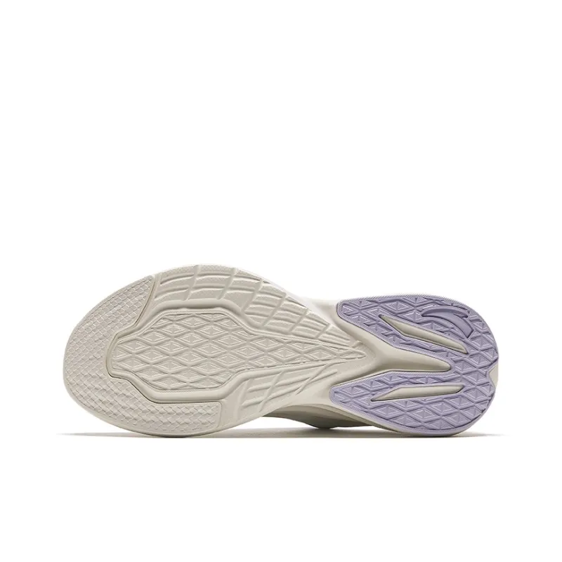 Anta Stinger 5 Cushioning, Wear Resistant Low Top Casual Running Shoes Women's White Purple-4