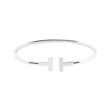 TIFFANY & CO. 18K White Gold Bangles Unisex