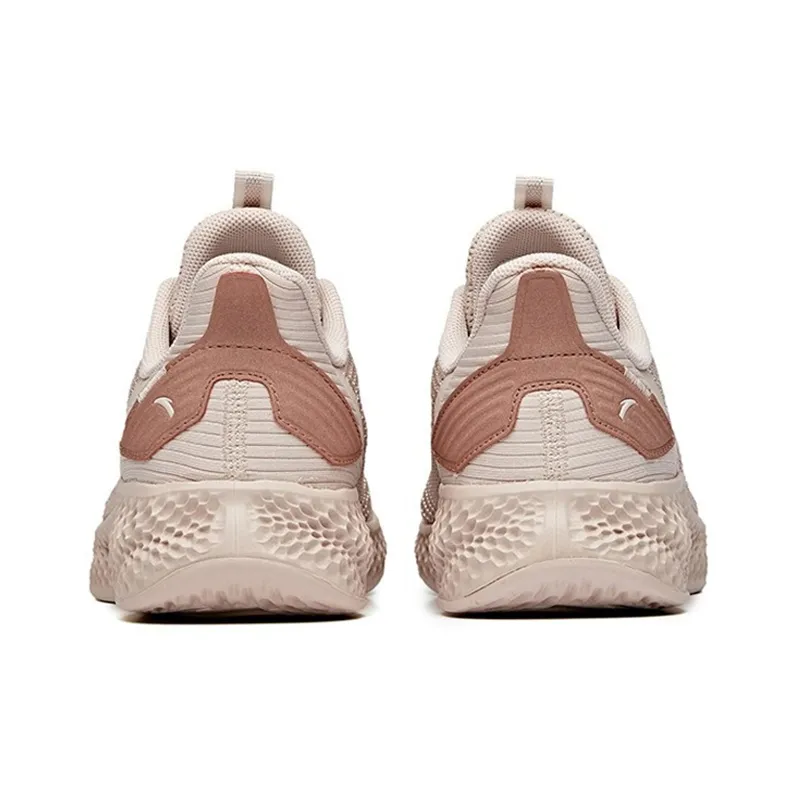 Anta Martian Foam Abrasion Resistant Slip Resistant Low Top Running Shoes Women's Lotus Gray-3