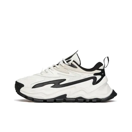 ANTA Hot Chunky Sneakers Women's Low-Top White/Black