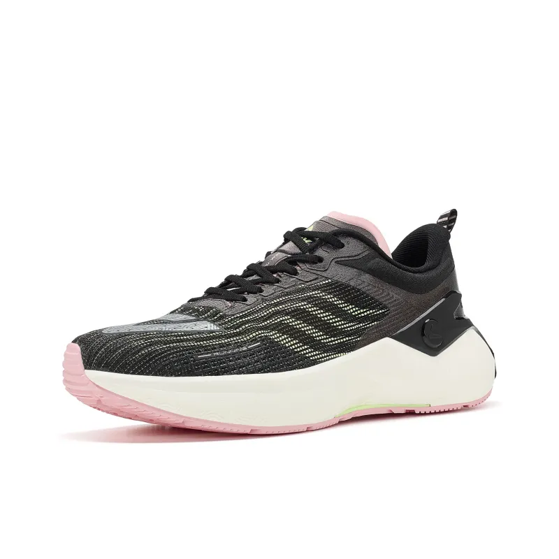 PEAK State Extreme 5.0 Pro Cushioning Wear Resistant Low Top Running Shoes Women's Black Pink-2