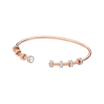 Swarovski Faux Crystal Bangles Women's Rose Gold