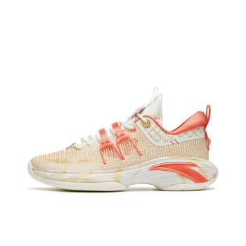 Anta ZUP1 Nitrogen Technology Cushioning Anti Slip And Wear Resistant Low Top Basketball Shoes Red Yellow New Year