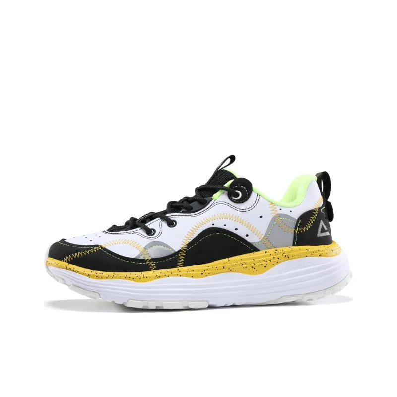 PEAK Taichi Lightweight And Breathable Low Top Running Shoes Men's White Black-0