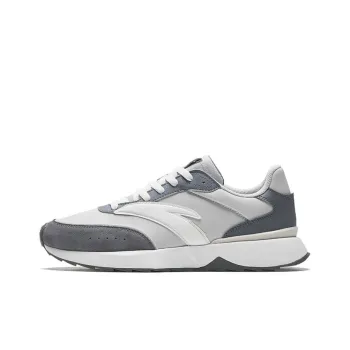 Anta HERITAGE 70 Anti Slip Wear Resistant Low Top Casual Shoes Men's Gray White