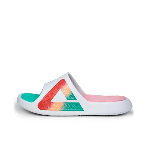 PEAK Statistic Sandals Slide Slippers Women's White/Aqua Pink