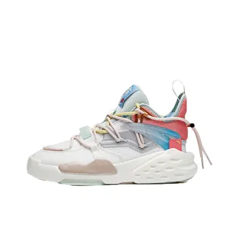 Anta Bastard Forbidden City Collection Mid Top Casual Shoes Women's Blue Pink
