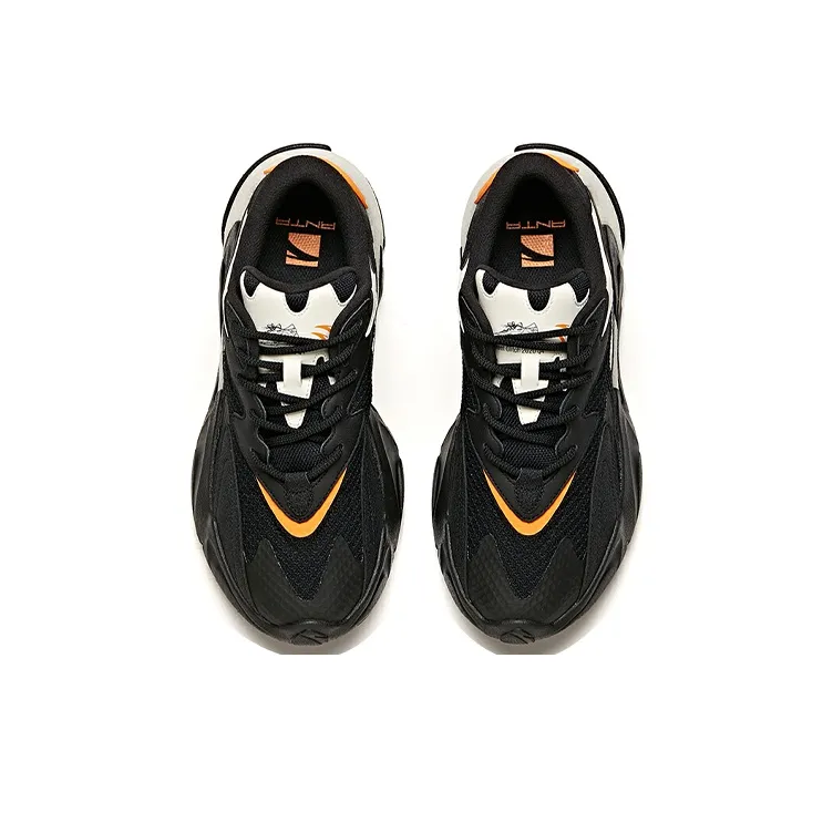 Anta Pulse Durable Breathable Low Top Skateboard Shoes Apocalypse Black-2