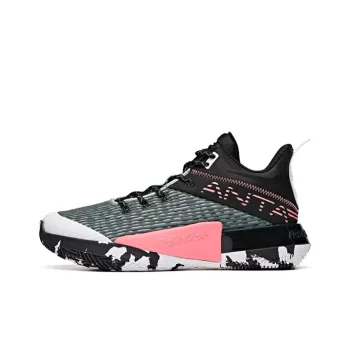 Anta Attack 2 Mid Top Basketball Shoes Men's Black Pink