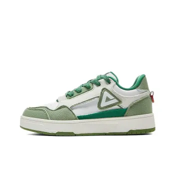 PEAK State Pole Pictorial Skateboard Shoes Women's Low Top Green White