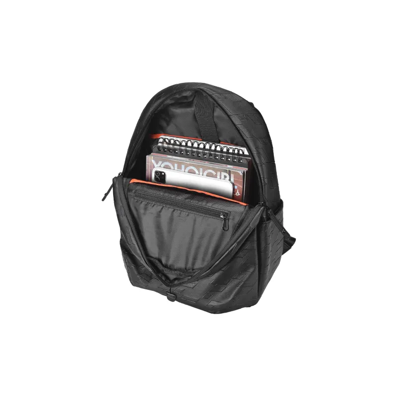 ONRF PVC Backpack Computer Backpack Regular Unisex Black-2