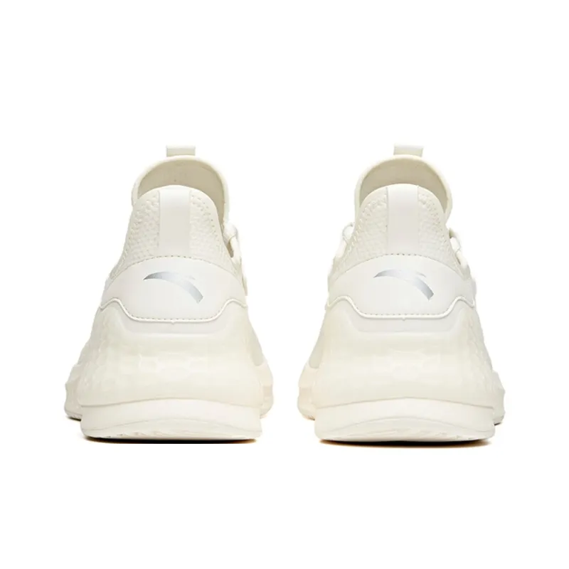 Anta C37 Series Slip-Resistant Cushioning Wear-Resistant Low-Top Running Shoes Ivory White-3