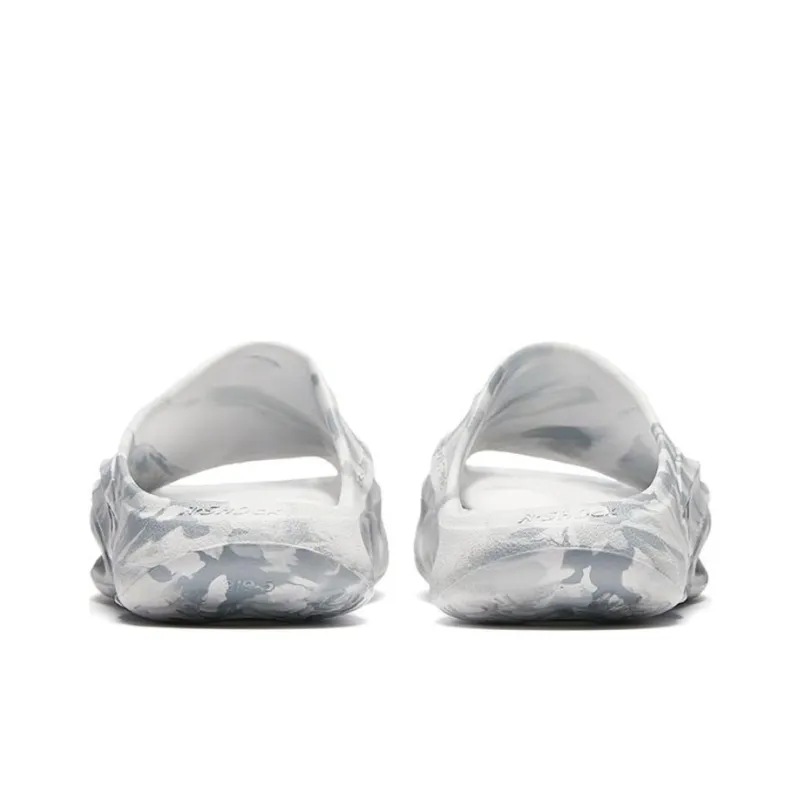 Anta Nitrogen Bubbles Slide Slippers Men's Gray White-3